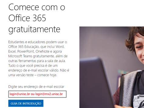Microsoft Office 365 para Escolas & Alunos .